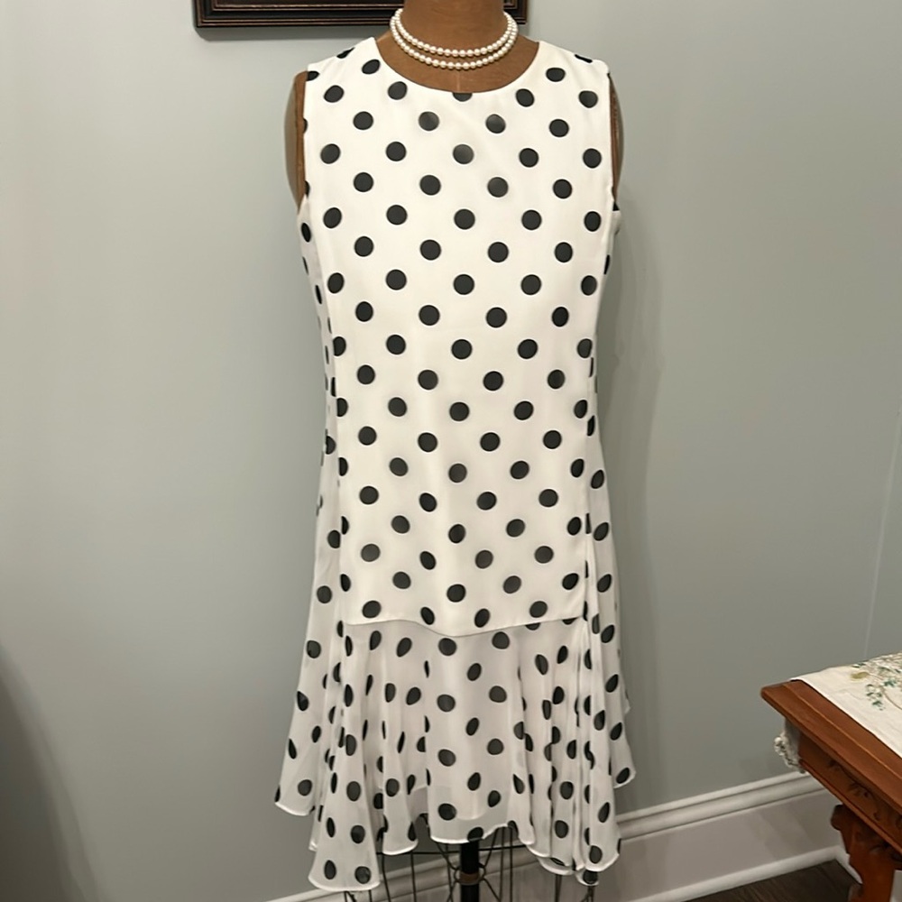 Eliza J polka dot dress